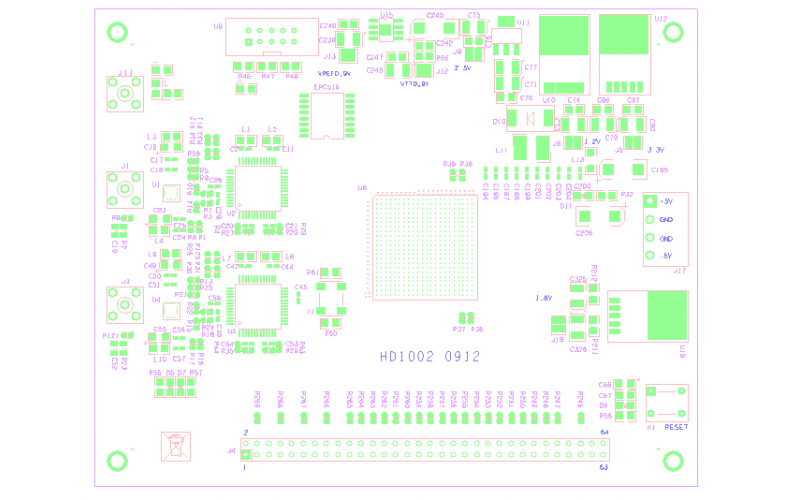 Altera FPGA 多通道高速ADC采集器